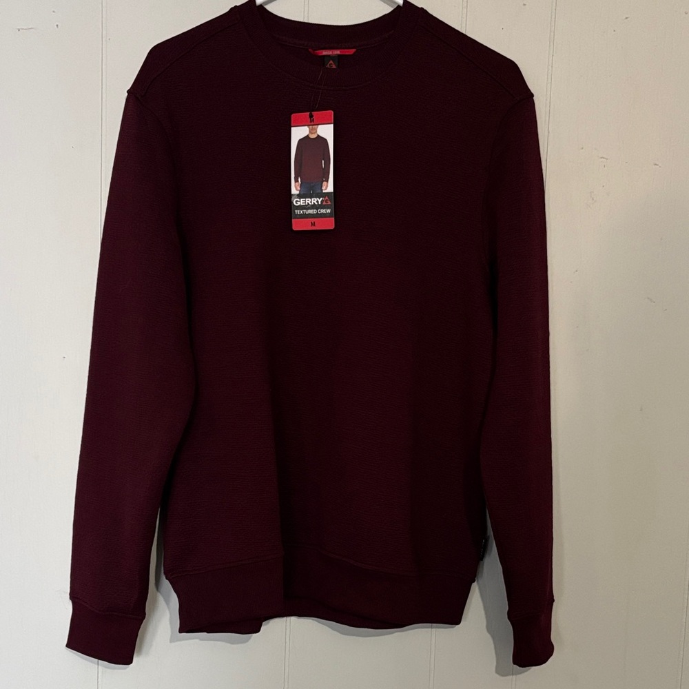 Gerry Weber Men's Deep Red Crewneck Sweater